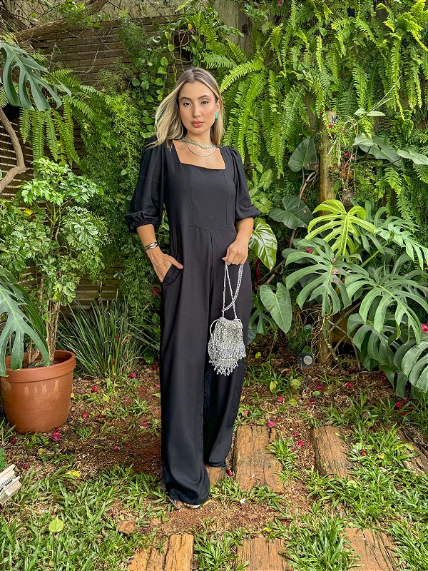 Macacão Rebeca Preto