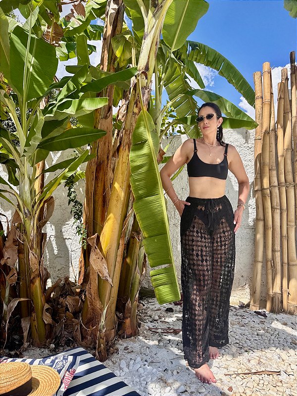 DUPLICADO - Calça de Praia Olinda Preta