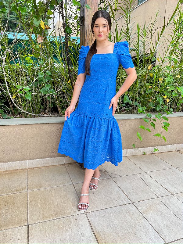 OPORTUNIDADE - Vestido Midi Graça de Laise Camel