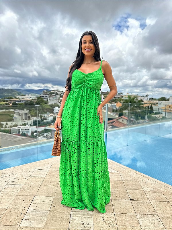 OPORTUNIDADE - Vestido Camila de Laise Verde Primavera