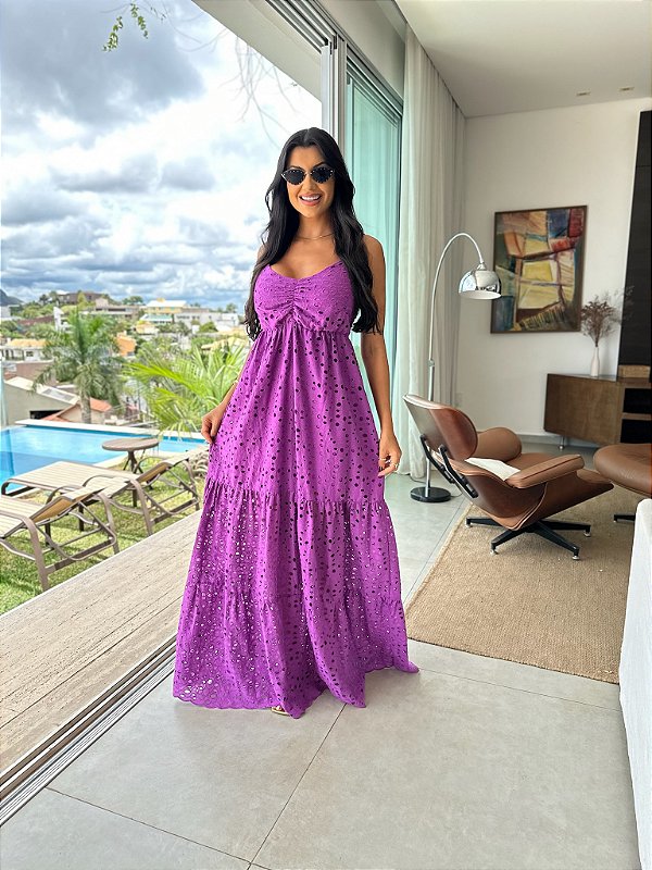 OPORTUNIDADE - Vestido Camila de Laise Uva