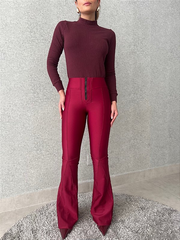 OPORTUNIDADE - Calça Prada Maria Vermelho Cherry