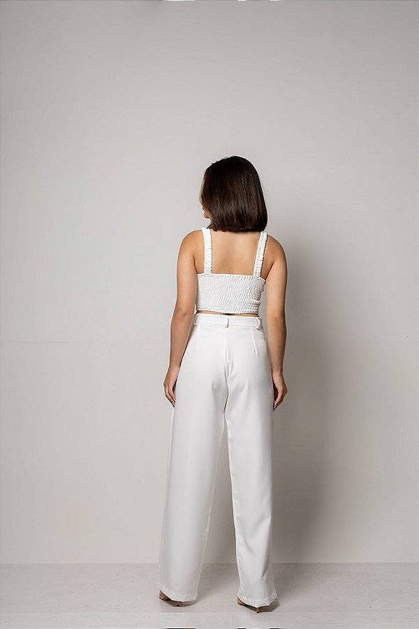 OPORTUNIDADE - Conjunto de Alfaiataria Betina Off White