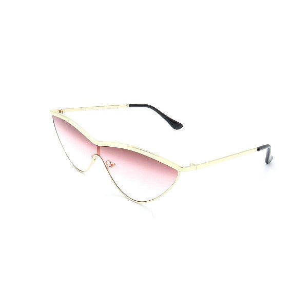 Óculos Solar Prorider Dourado Com Lente Degradê Rosa - 1860852