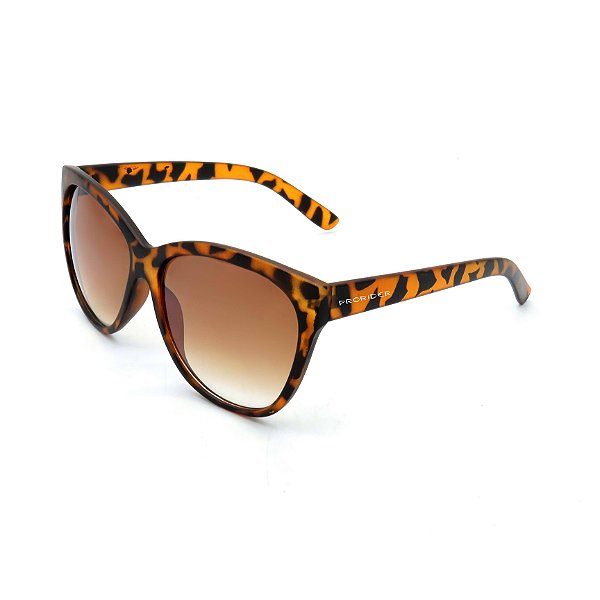 Óculos de Sol Prorider Animal Print Fosco com Lente Degradê Marrom - DM-087C1