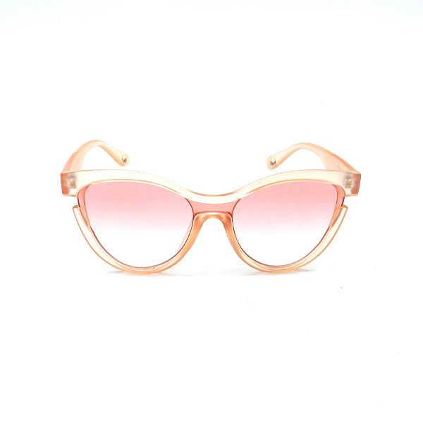 Óculos de Sol Prorider Transparente Rosê Com Lente Degradê Rosê-  CJH72003-C1