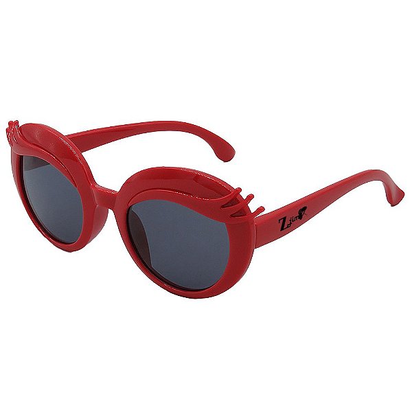 Óculos de Sol Infantil ZJim Silicone Oval Vermelho
