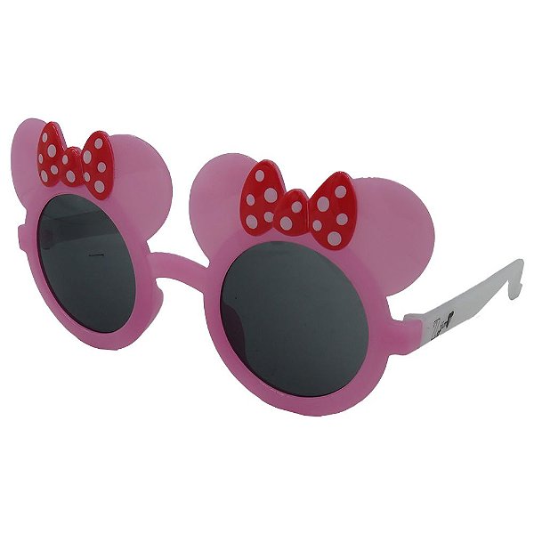 Óculos de Sol Infantil Zjim Orelhinha Rosa e Branco
