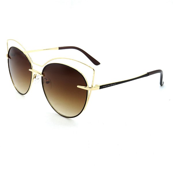 Óculos Prorider - Solar Dourado e Preto com lentes degradê Marrom - 16553C2-140