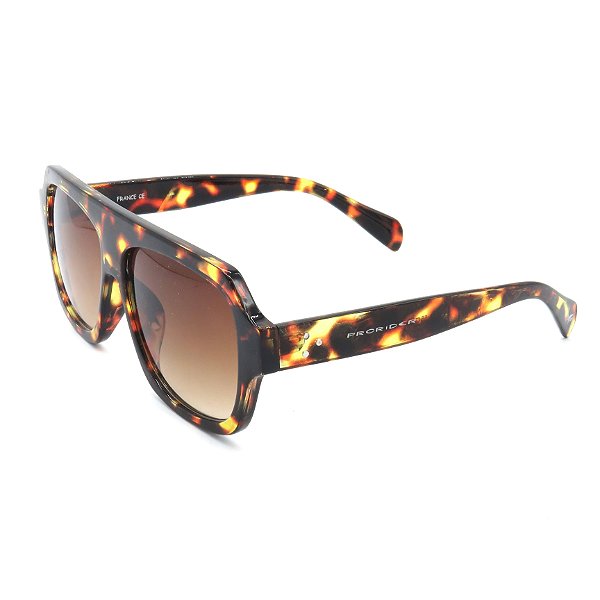 Óculos Prorider - Solar Animal Print e Detalhes com Lentes Marrom - S8676 C2