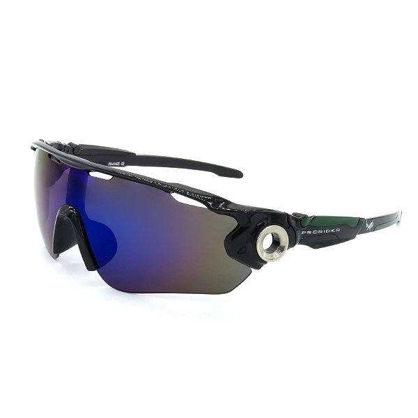 Óculos Solar Prorider Esportivo preto com lente espelhada - GFGFD545