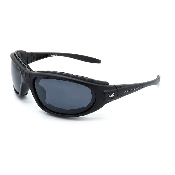 Óculos Solar Prorider Esportivo preto com lente fumê - R20538C1
