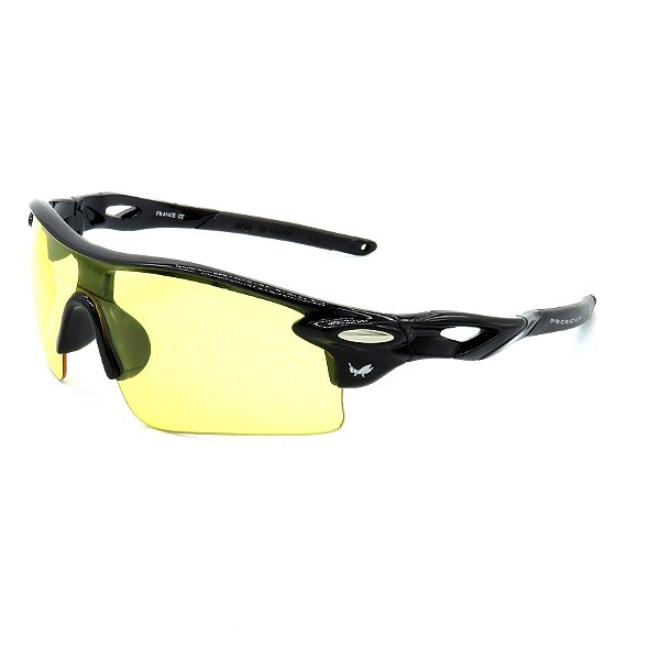 Óculos de Sol Esportivo Prorider em Grilamid® TR-90 Preto