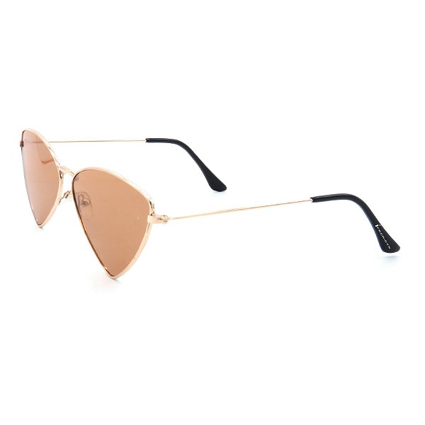 Óculos Teen Prorider em Metal Monel® Dourado com lente Marrom - PROMD