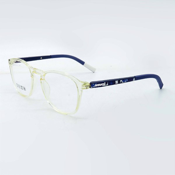Óculos Receituário WAVES Transparente e Azul- TITAN-lV