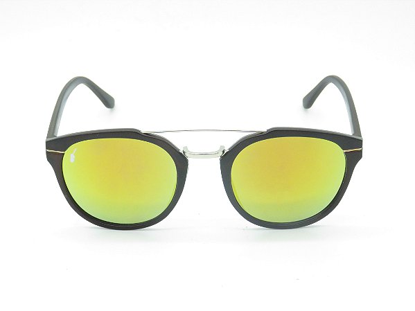 Óculos de Sol Prorider Marrom Fosco com Lente Espelhada Colors - 5236