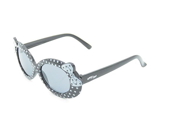 Óculos de Sol Infantil Amy loo Preto e Branco - 7380