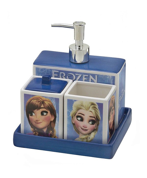 Jogo de Banheiro Frozen 4 Peças - Disney
