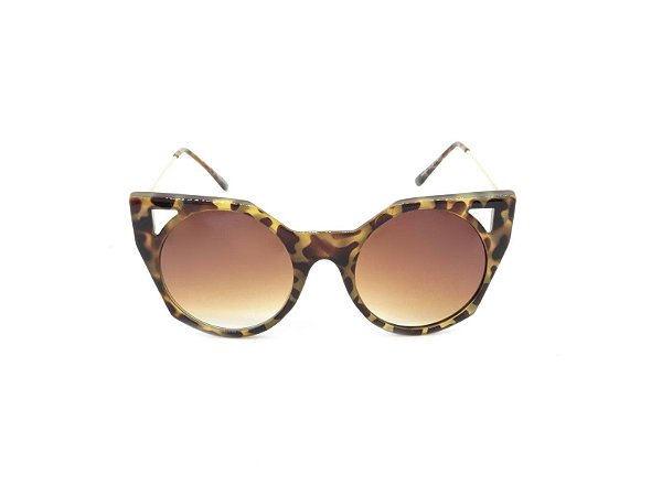Óculos de Sol Prorider Dourado Animal Print e Lente Degradê - YD1834C2