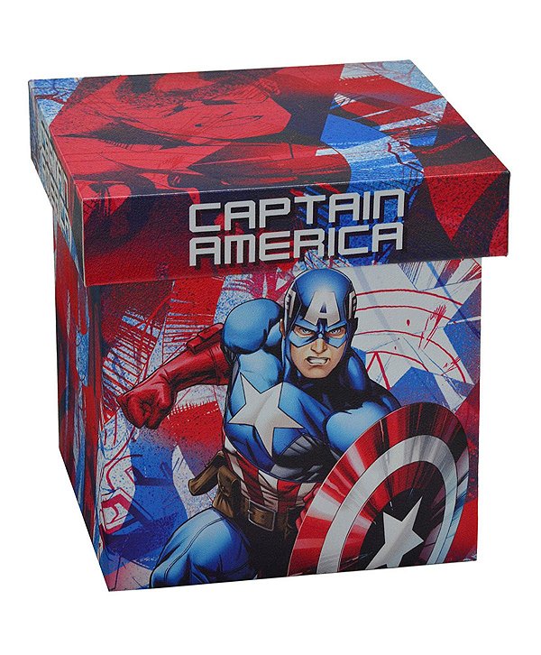 Caixa Capitão América 22x22cm - Marvel