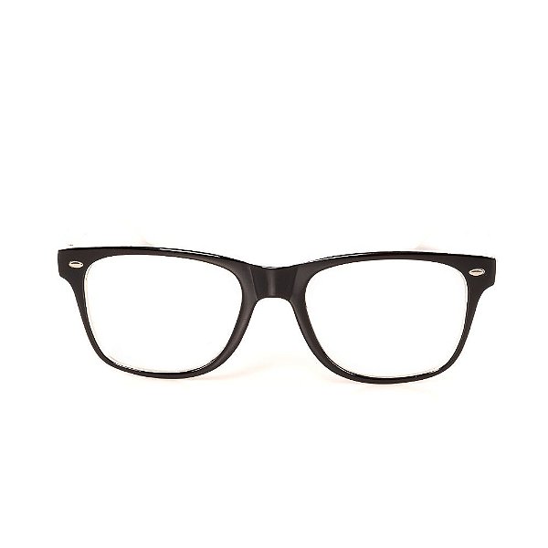 Óculos Receituário Titania Preto e Branco