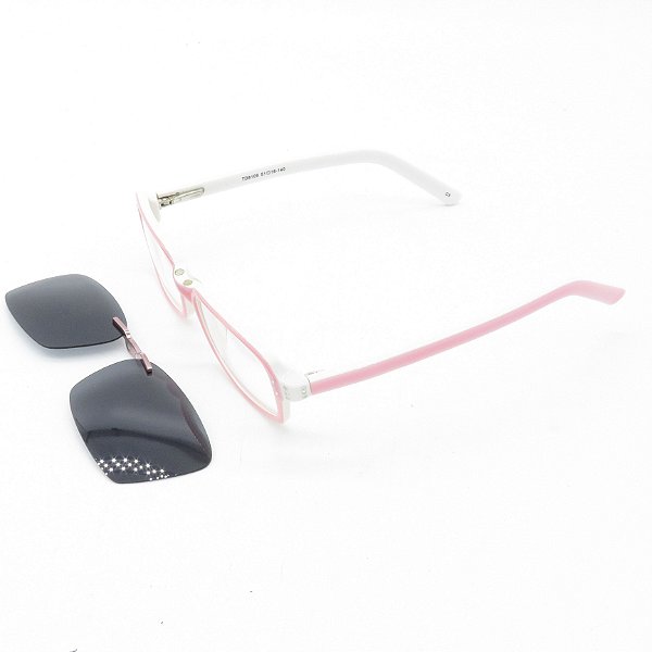 Óculos de Sol e de Grau Retro Prorider Rosa e Branco - TD8109
