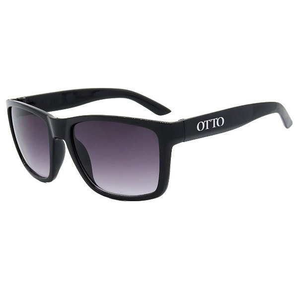 Óculos de Sol OTTO em Grilamid® TR-90 Quadrado Preto