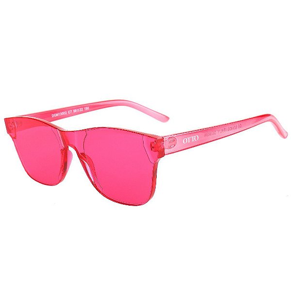 Óculos de Sol OTTO Policarbonato Quadrado Rosa