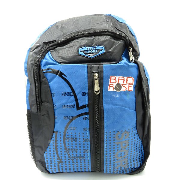 Mochila Bad Rose Preta e Azul - BRMB222