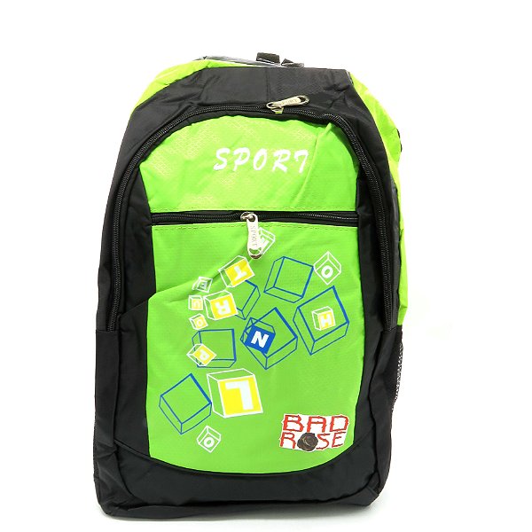 Mochila Bad Rose Verde e Preto - BRMB333