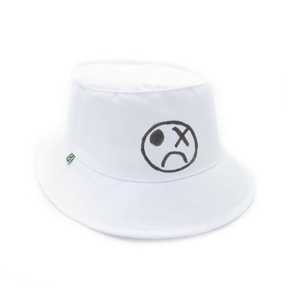 Bucket Hat Branco - Ô Rei do Chapéu