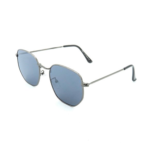 Óculos de Sol Prorider Prata Brilhante com Lente Espelhada Azul - H02211C2