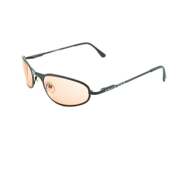Óculos de Sol Prorider Retrô Cinza Fosco com Lente Fumê Laranja - SPECTACLESR1000