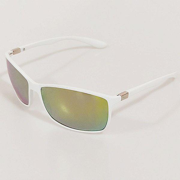 Óculos de Sol Otto Retangular Branco