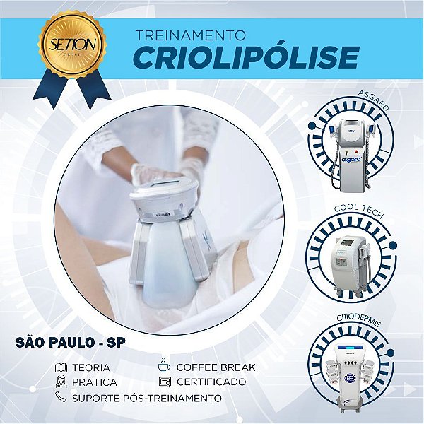 Capacitação Presencial Criolipólise (Crio de Placas e Crio de Sucção) em São Paulo
