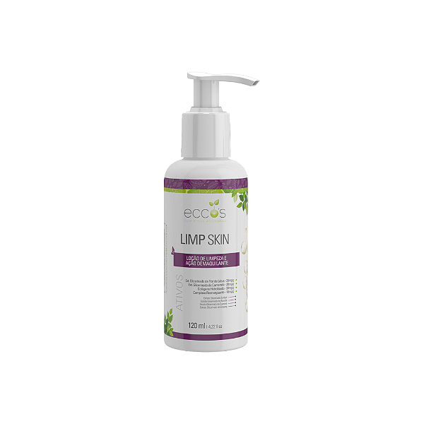 Loção de Limpeza e Demaquilante Limp Skin 120ml - Eccos Cosméticos