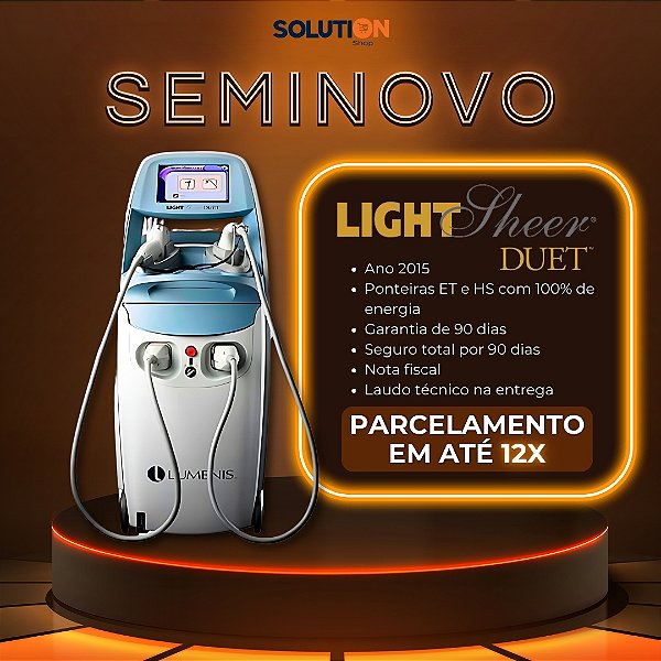 Equipamento Epilação Depilação A Laser - Lightsheer Duet