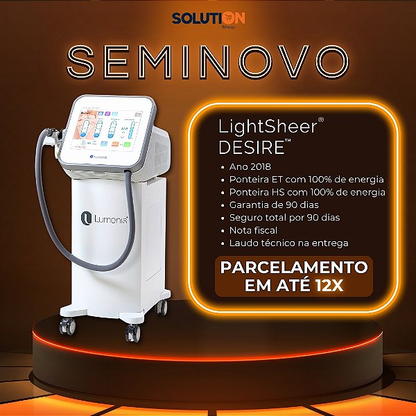 Equipamento Epilação Depilação A Laser - Lightsheer Desire