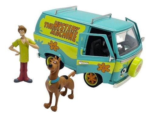 Miniatura Máquina De Mistério Scooby Doo C/ Boneco Jada 1:24