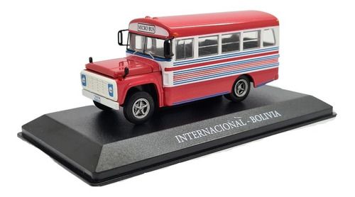 Miniatura Ônibus Internacional Bolivia Metal 1:72