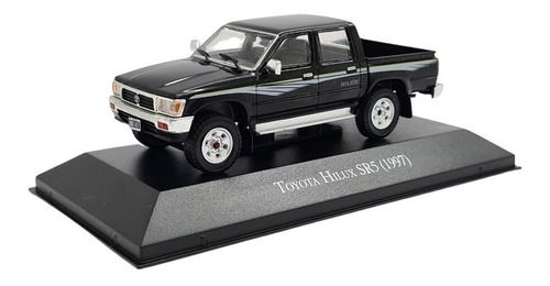 Miniatura Toyota Hilux Sr5 1997 Preto Metal 1:43