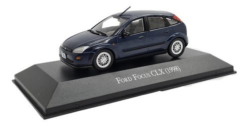 Miniatura Ford Focus Clx 1998 Azul Metal 1:43