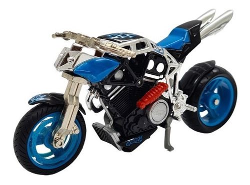 Miniatura Moto Hot Wheels Metal Escala 1:18