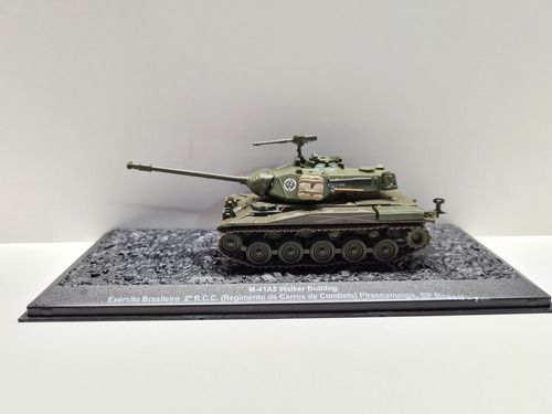 Miniatura Tanque M41a3 Exército Brasil Carro De Combate 1:72