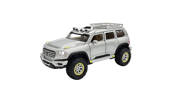 Miniatura Mercedes Benz Off Road Prata Acende Luz/som 1:32