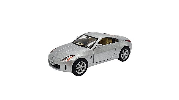 Miniatura Nissan 350z Prata Metal 1:34
