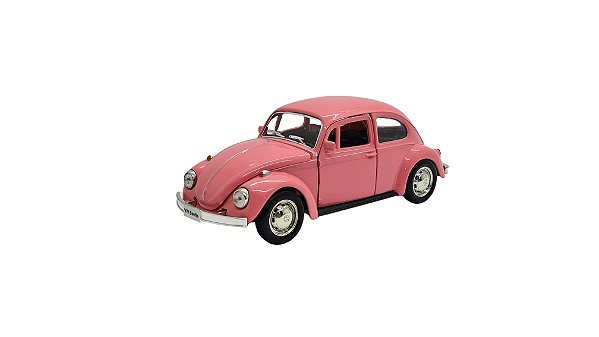Miniatura Volkswagen Fusca Rosa RMZ 1:32