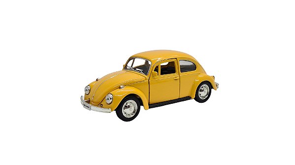 Miniatura Volkswagen Fusca Amarelo RMZ 1:32