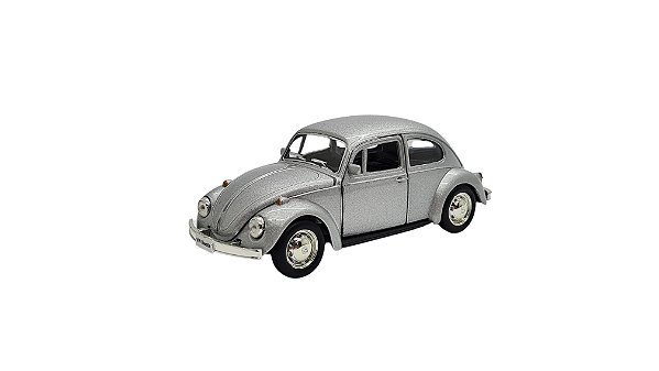Miniatura Volkswagen Fusca Prata RMZ 1:32
