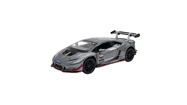 Miniatura Lamborghini Huracán Lp620-2 Trofeo Cinza 1:36